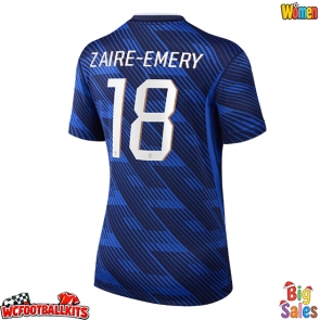 France Warren Zaire-Emery #18 Replica Home Stadium Shirt for Women World Cup 2026 Short Sleeve